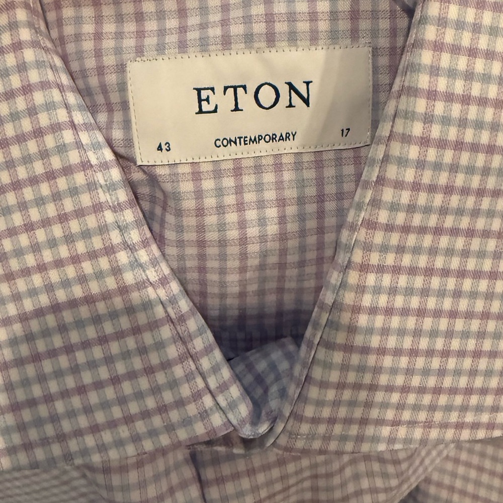 Eton Contemporary Checkered Shirt